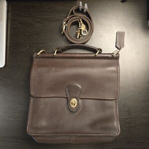 Vintage Coach  Willis Mahogany Brown Color 9927